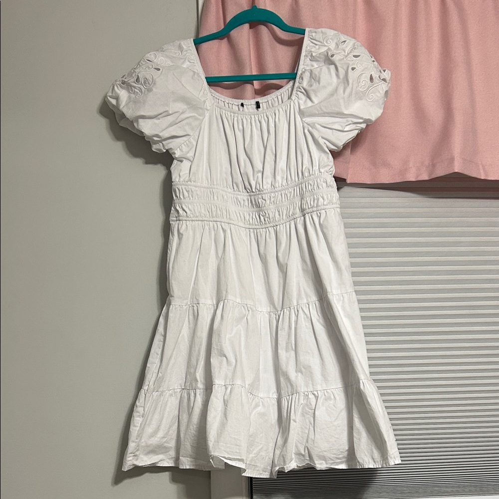 White Kids Casual Dress